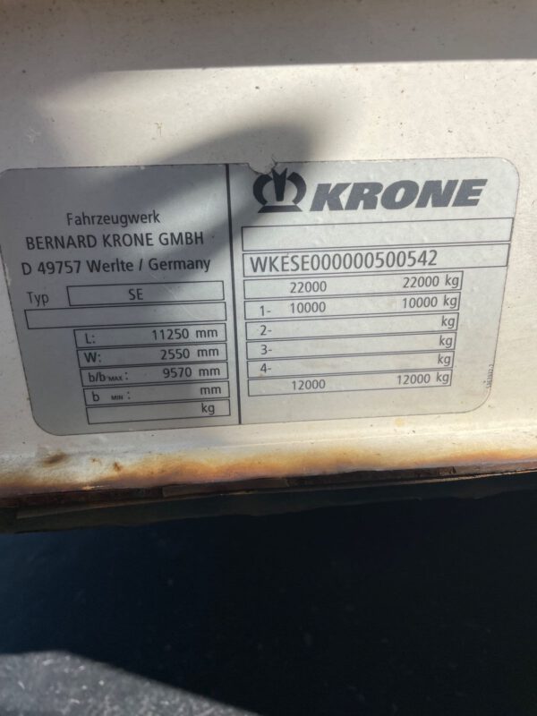 Krone City Trailer APK EN LPK Gekeurd Schuifdak - Image 13